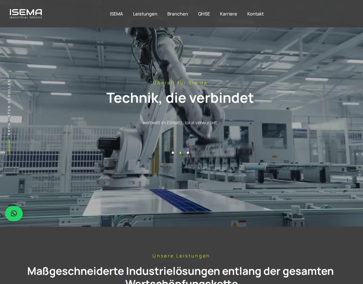 ISEMA Group – Website-Referenz