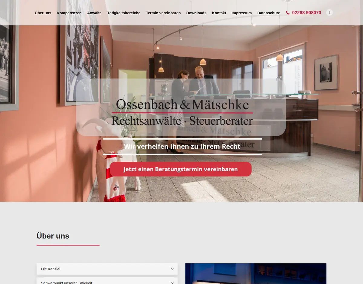 Kanzlei O-und-M – Website-Referenz